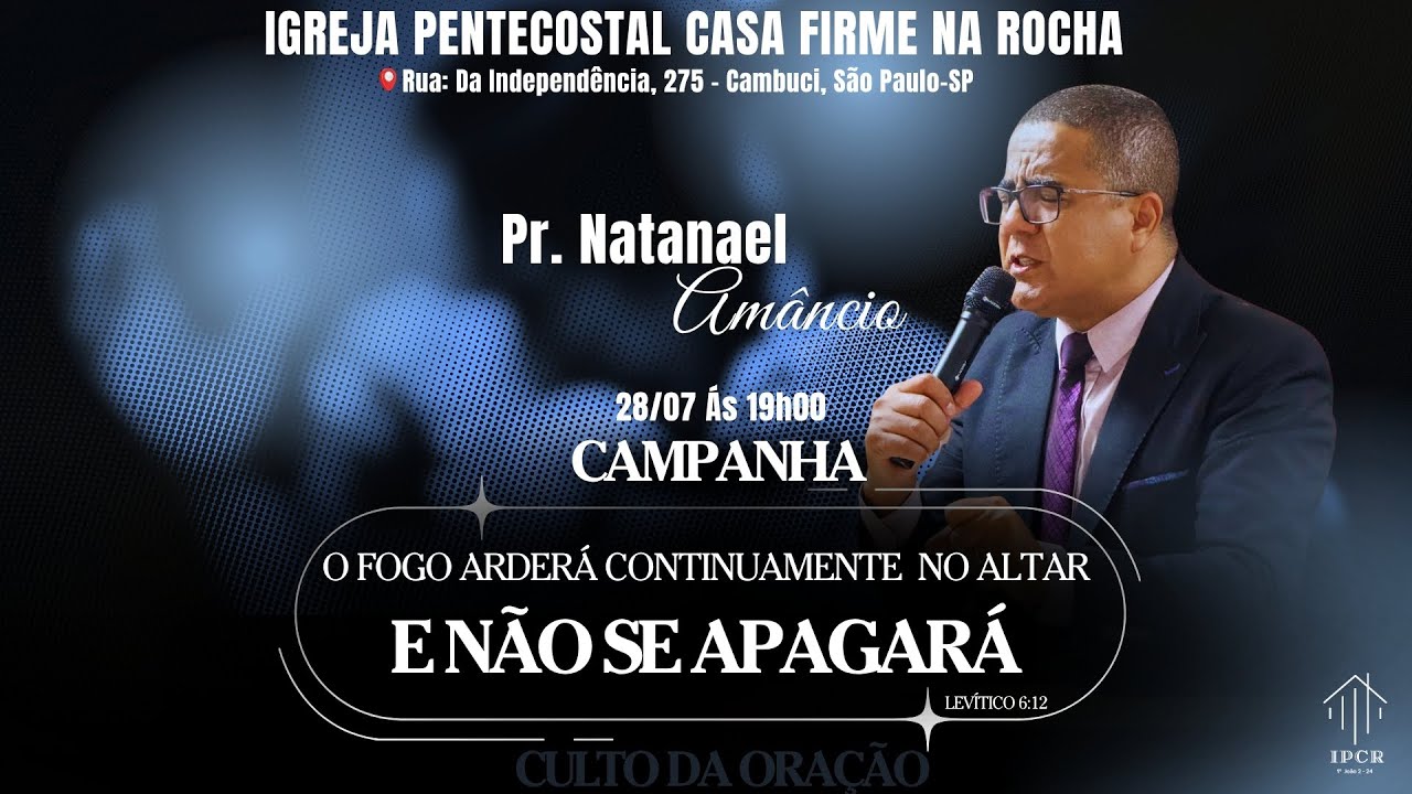 Culto Ao-Vivo l Segunda Da Oração I @IPCROFICIAL