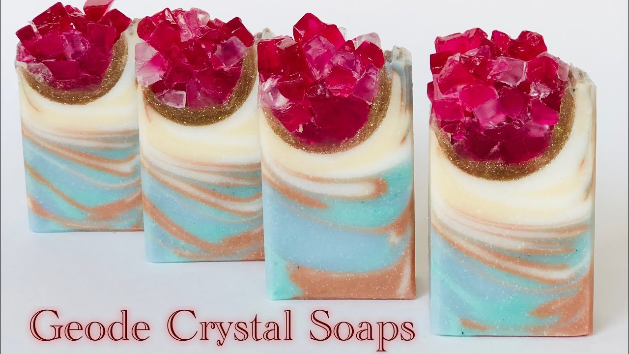 Geode Crystal Soaps   【January soap Challenge Club 】
