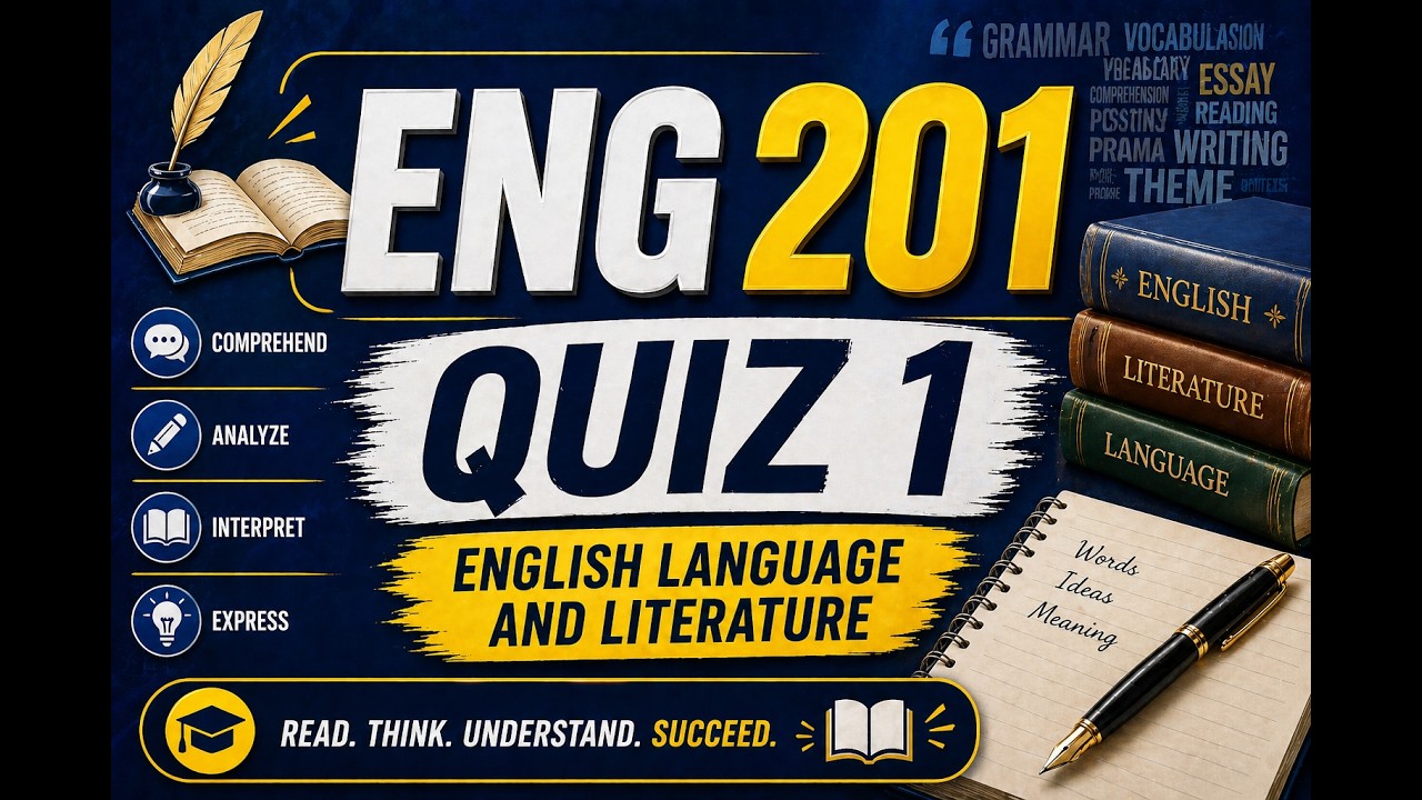 ENG 201 QUIZ 1 SOLUTION SPRING 2026|ENG 201 QUIZ 1 2026