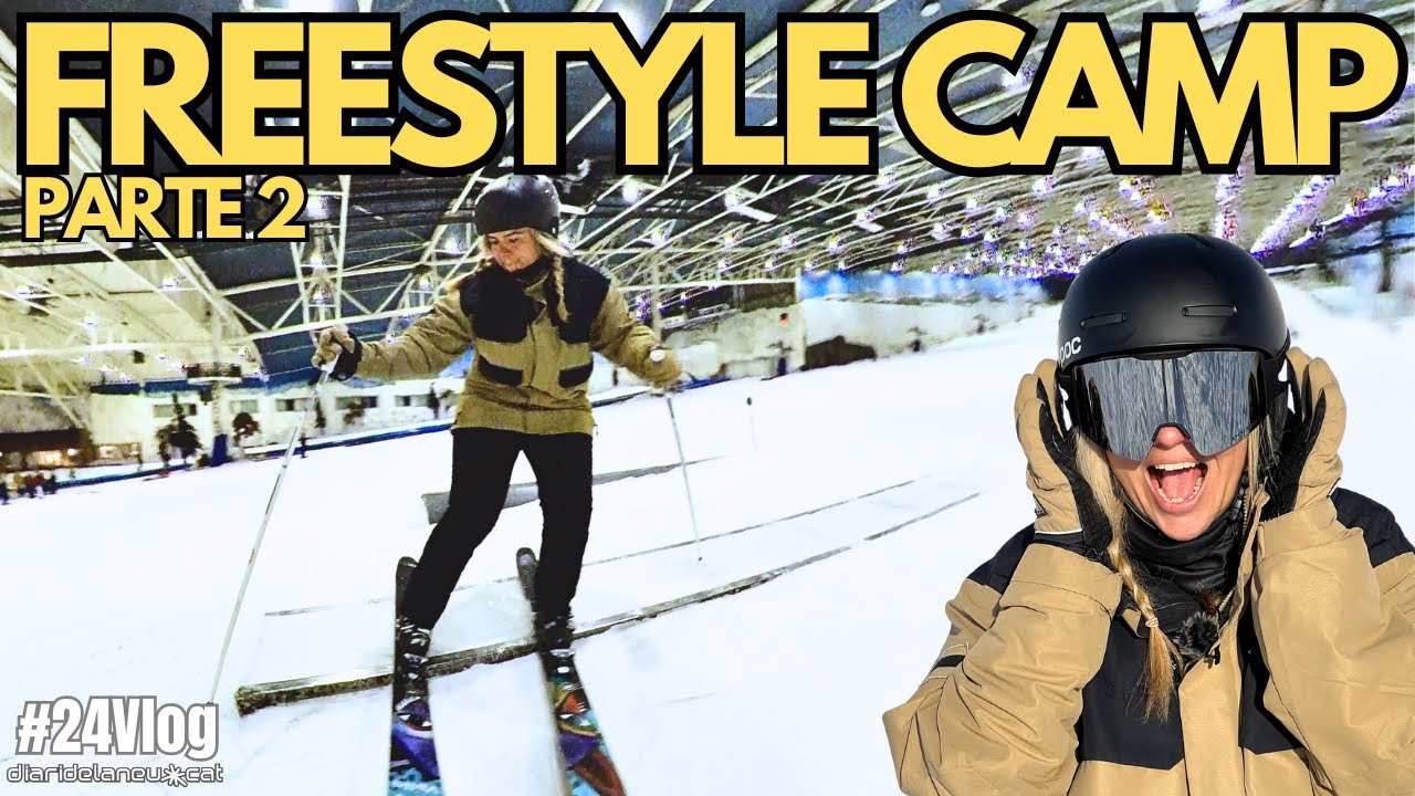 PARTE 2 FREESTYLE CAMP con 110%SKI y CLUB FREEXKI en Madrid Snowzone Xanadú | #vlog24
