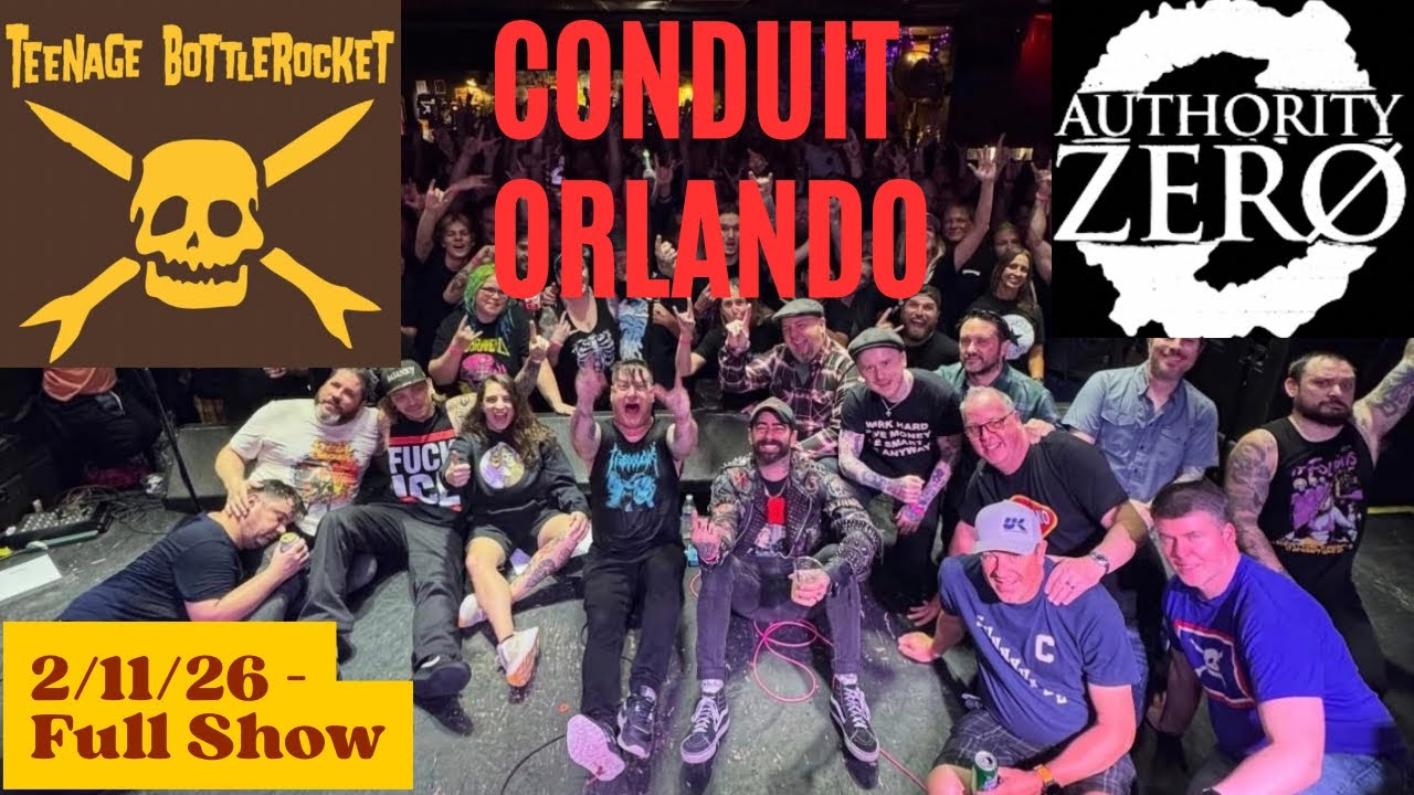 TEENAGE BOTTLEROCKET, AUTHORITY ZERO & BILLY LIAR - Conduit, Winter Park, FL 2/11/26 - full show