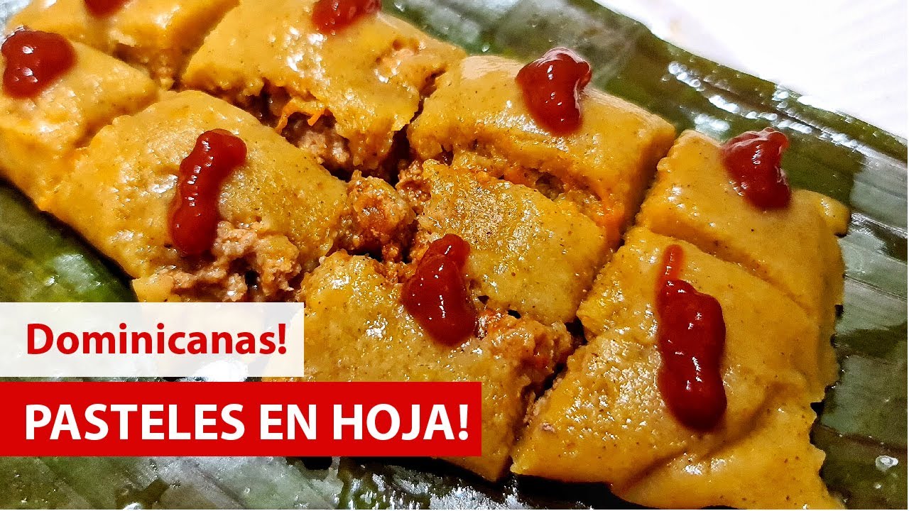 Como hacer PASTELES en HOJA 🎄🎄 [DOMINICANOS] | Cocina Dominicana 🇩🇴