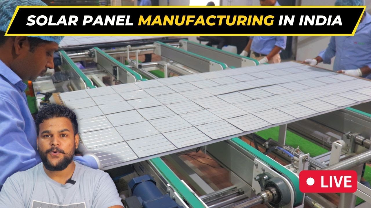 Solar Panel Manufacturing Process in India | Solar Panel Making in Hindi 🔥 Solar Panel Factory