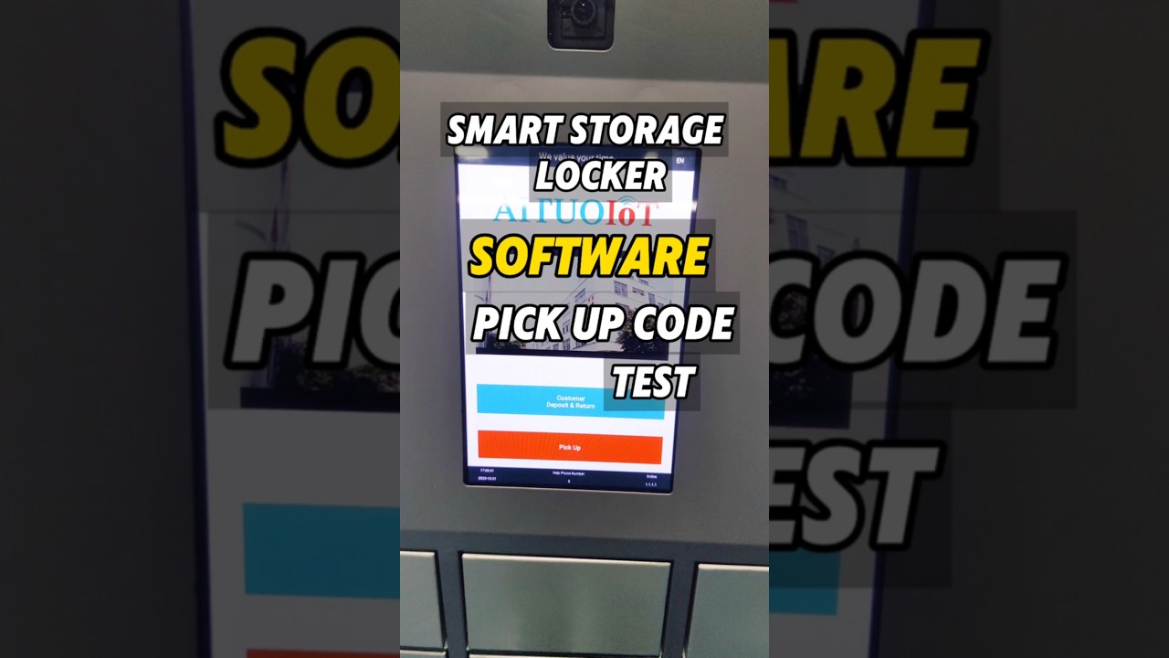 Smart storage locker software pick up code test #smartstorage