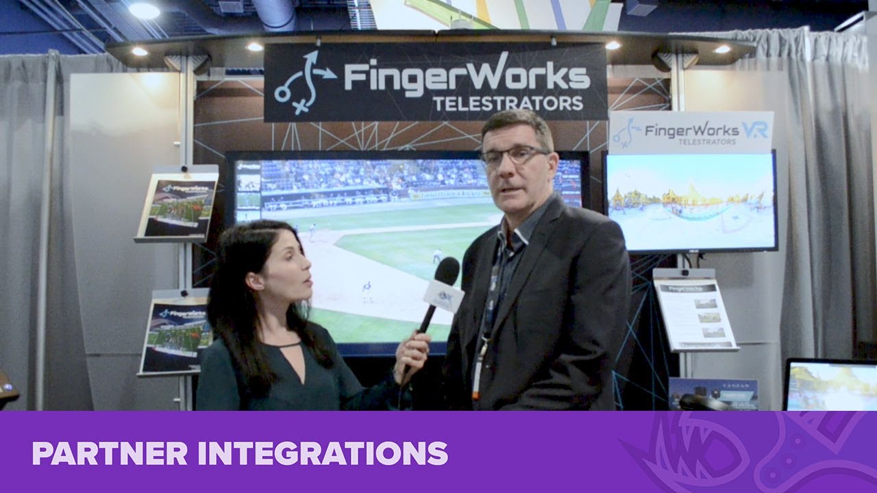 Bluefish444 with Fingerworks Telestrators at NAB Show 2018