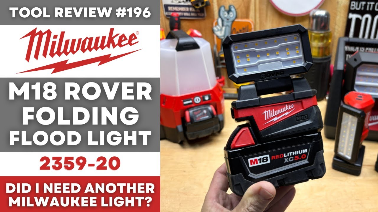 Milwaukee M18 Rover Folding Flood Light 2359-20 #tools #milwaukee #m18 #light #maintenance #newtools
