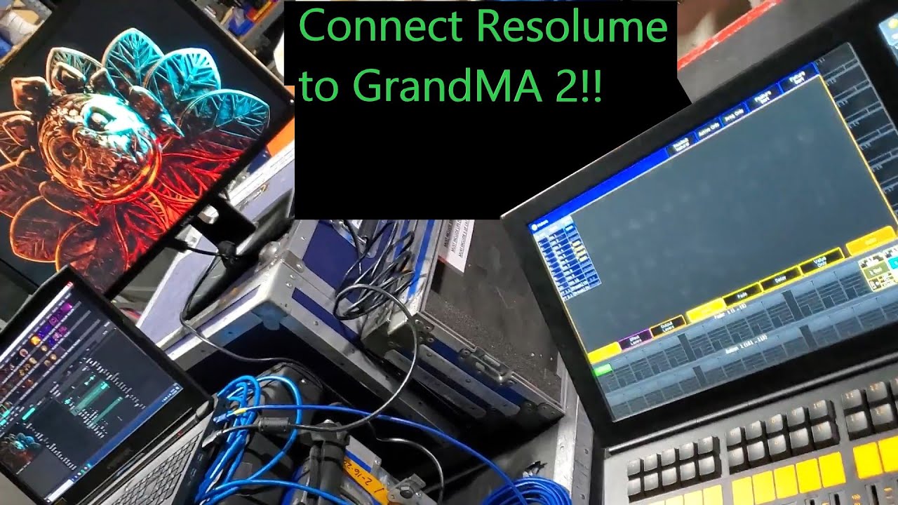 How to control Resolume from a GrandMA Lighting console