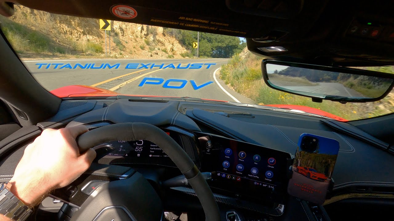 2022 C8 Corvette With Paragon Performance Titanium Exhaust POV