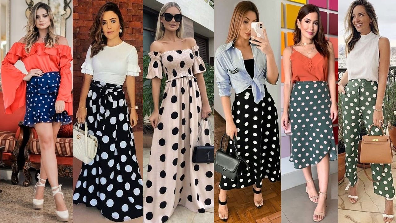 COMO COMBINAR EL CLÁSICO ESTAMPADO DE LUNARES CON ESTILO Y ELEGANCIA/ IDEAS DE LOOKS CON LUNARES