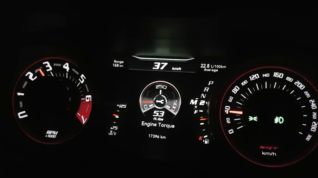 Upshifting and Downshifting. Straight to the point. Dashboard view