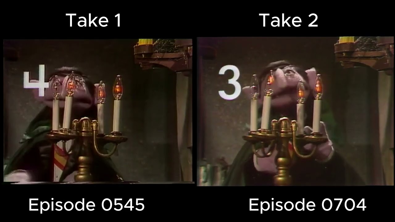 Sesame Street Take Comparison: The Count Counts Lights (1973-1975)