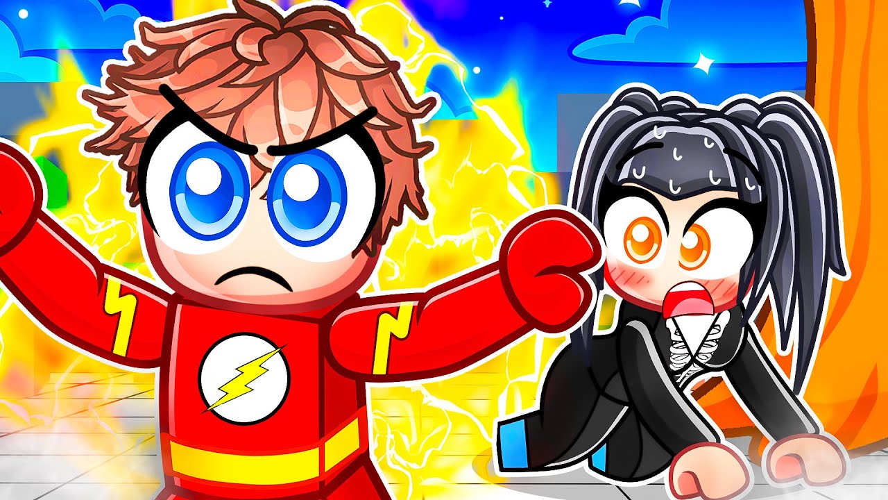 Becoming a PROTECTIVE WALLY WEST FLASH in Roblox Strongest Battlegrounds!