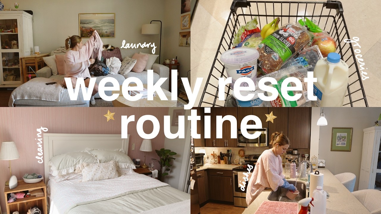 my *WEEKLY RESET ROUTINE* to set myself up for a good new week