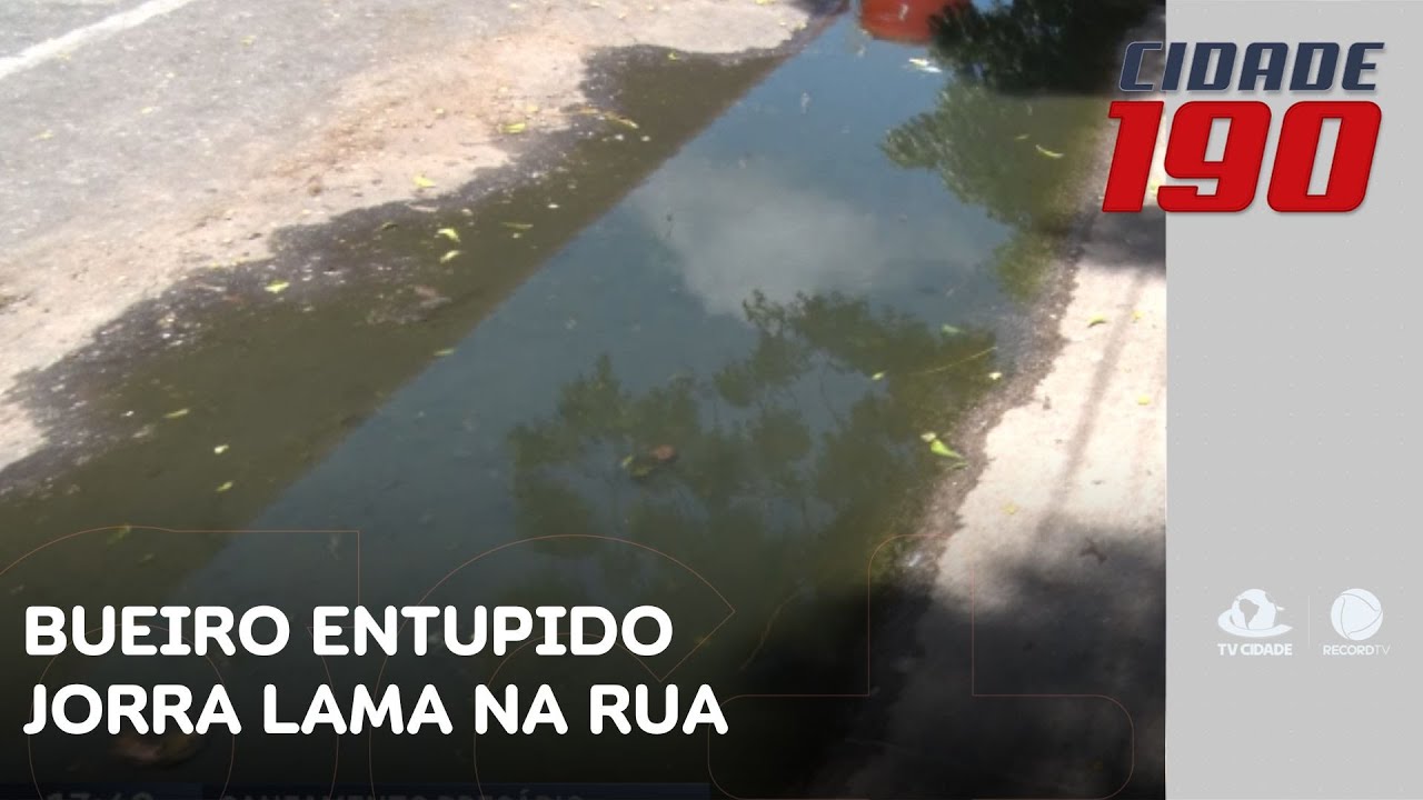 Bueiro entupido jorra lama na rua e deixa moradores e comerciantes no prejuízo | Cidade 190