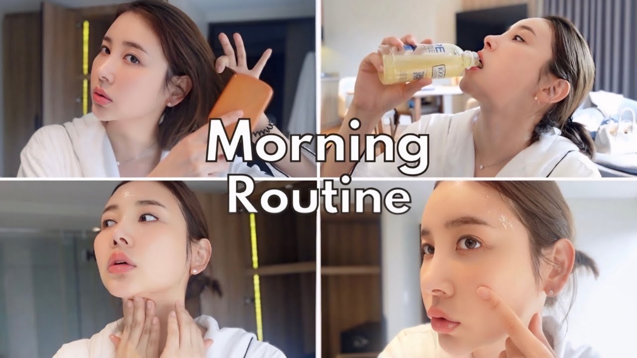 TRAVEL MORNING ROUTINE FOR AMAZING SKIN! #routinevlog ☀️