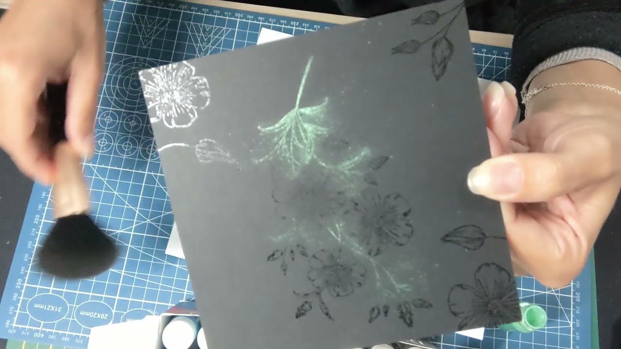 Tuto carte anniversaire en poudre Mica!!! wouaaa 🤩
