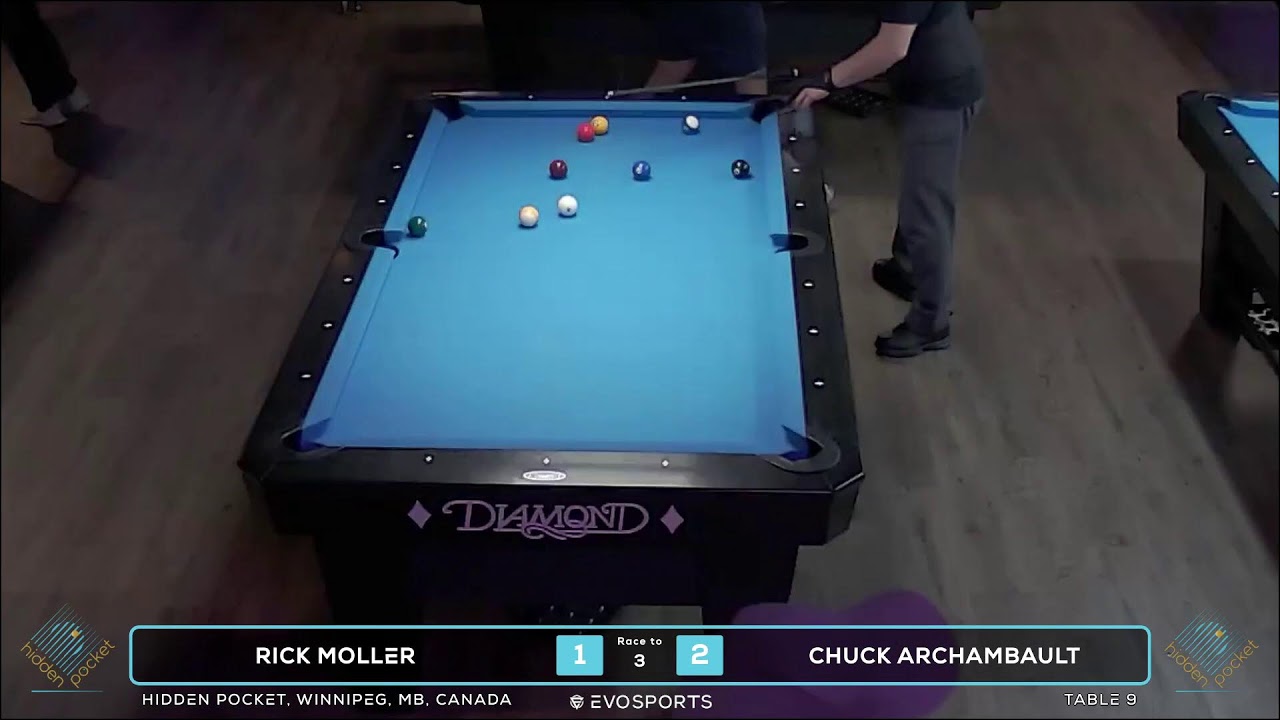 RICK MOLLER vs CHUCK ARCHAMBAULT - HIDDEN POCKET - TABLE 9 | EvoSports