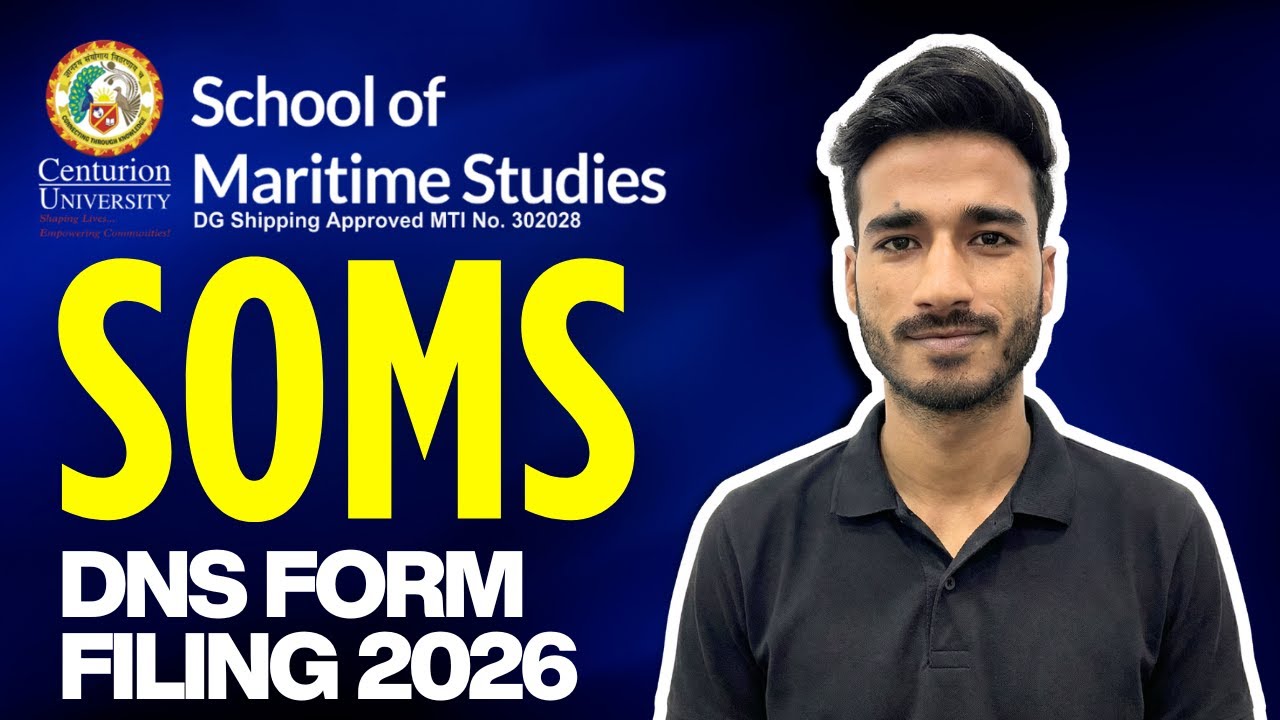 SOMS DNS Form Filling For DNS 2026 August Batch 2026 | Full Process