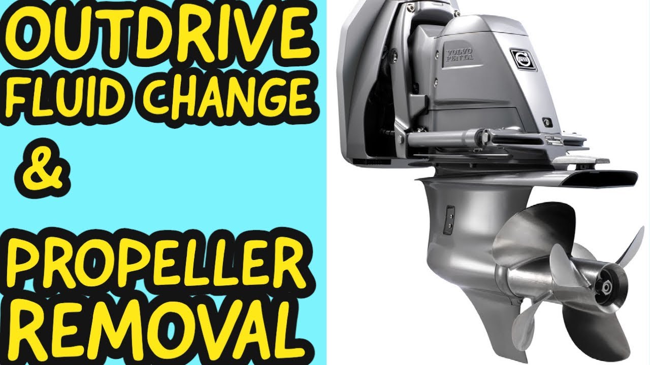 Замена масла и снятие гребного винта Volvo Penta Outdrive