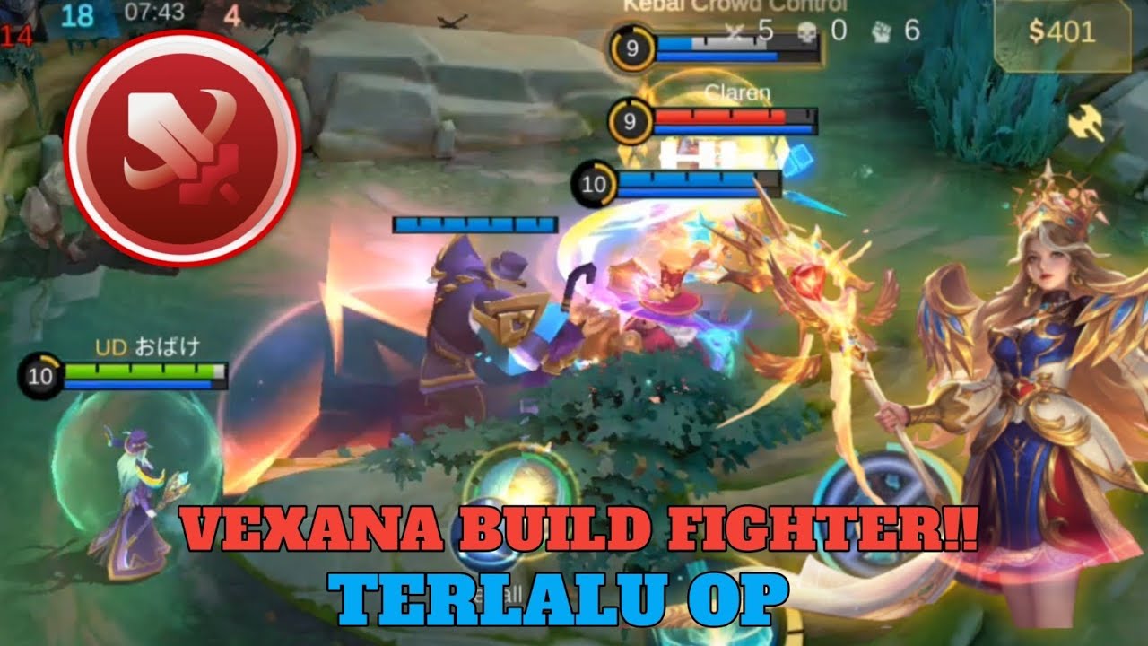 Nyoba Vexana Pakai Build Fighter‼️Damage Nya Sakit Juga Ter Nyata⁉️#MLBBIDCreator