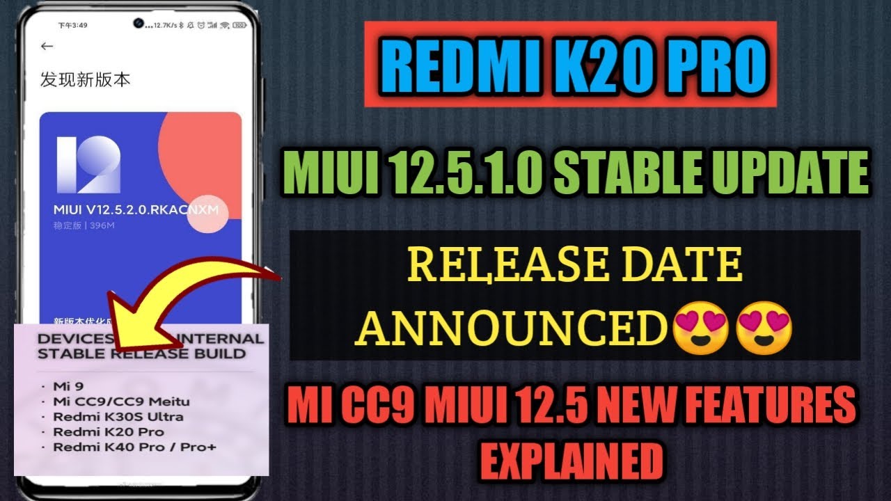 Redmi K20 Pro MIUI 12.5.1.0 Stable Update 😍😍 || Mi CC9 MIUI 12.5.1.0 New Features Explained 😎😎
