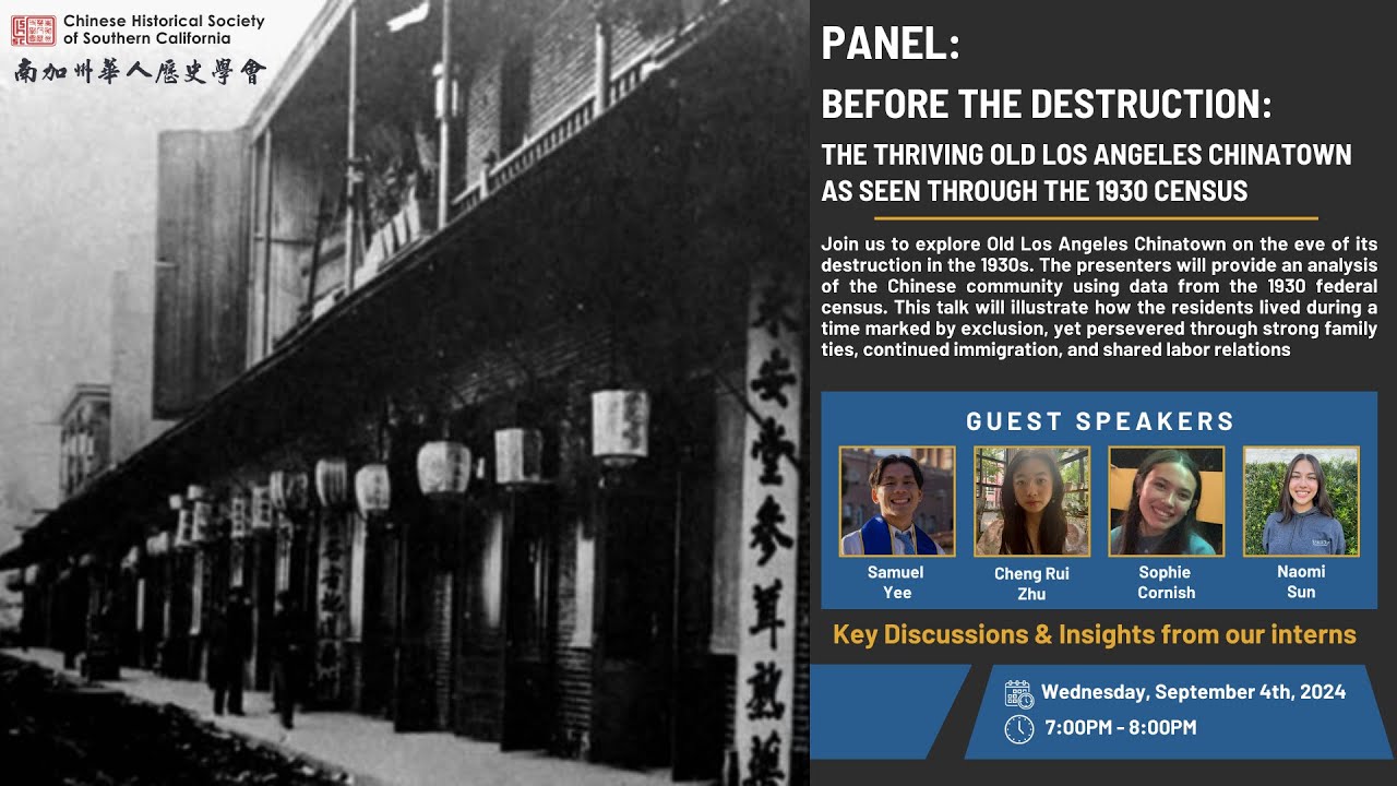 Before the Destruction: The Thriving Old Los Angeles Chinatown as Seen Through the 1930 Census