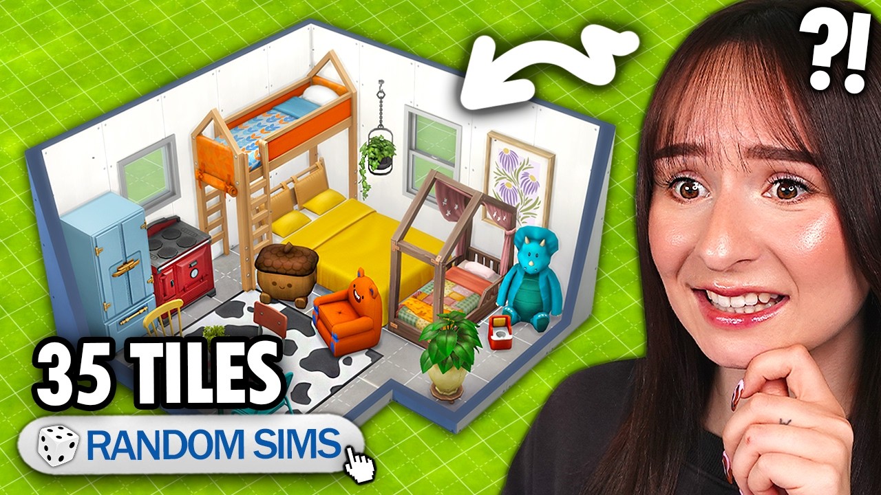Zbudowałem DOM NA 35 KAFELKACH dla LOSOWEJ LICZBY SIM&Oacute;W w The Sims 4