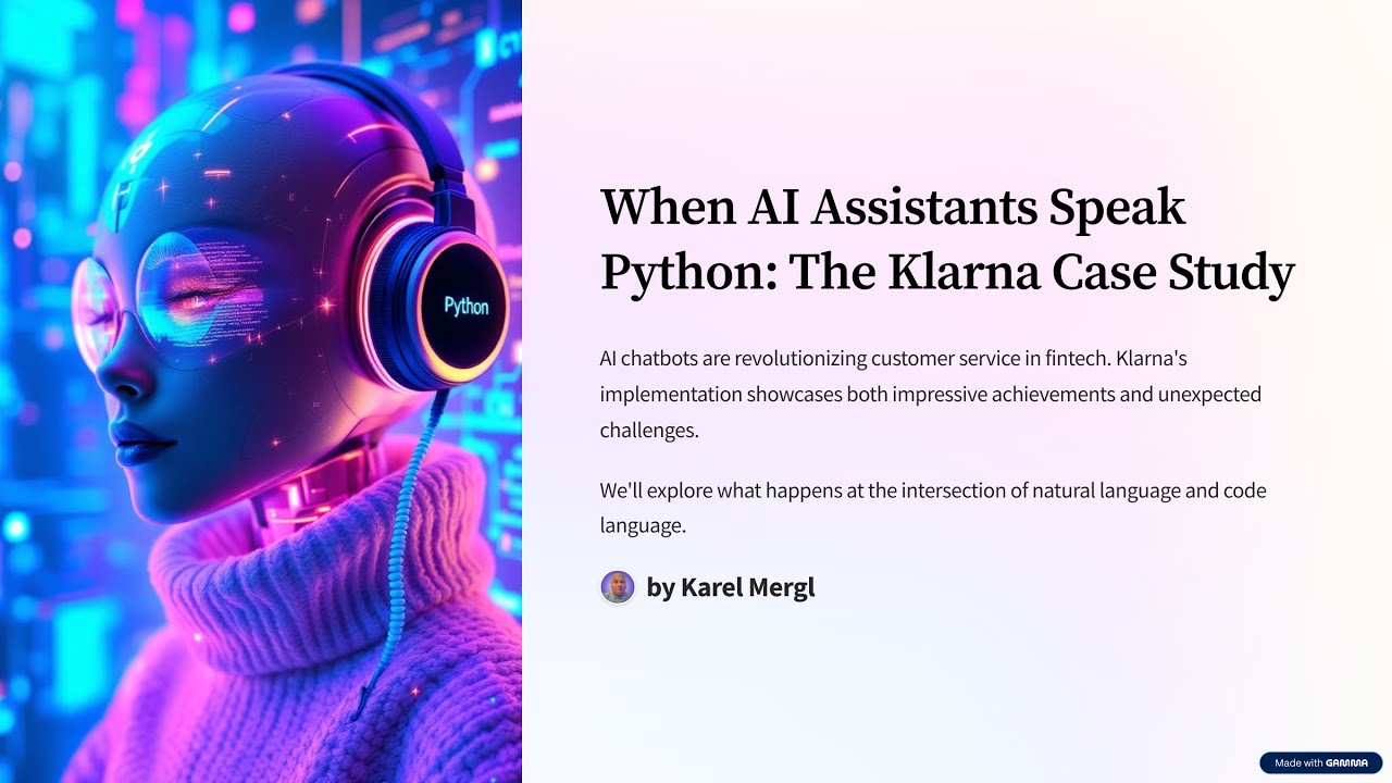 AI Assistants Speak Python: The Klarna Case Study