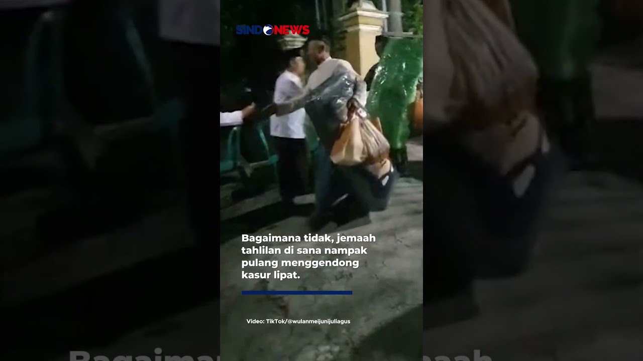 Viral Jemaah Tahlilan di Blitar Bawa Pulang Berkat dan Kasur Lipat