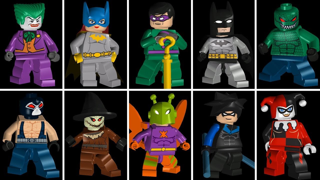 LEGO Batman The Videogame - All 46 Characters (Gameplay Showcase)