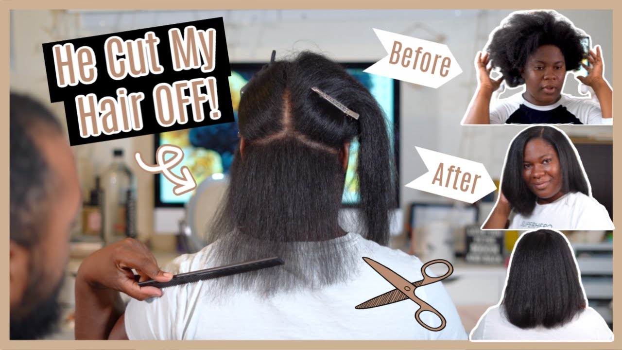 Husband Cut MY Hair OFF 2020 | Keratriplex vs Hydratriplex Treatment + Straightening || Vera Jeanae