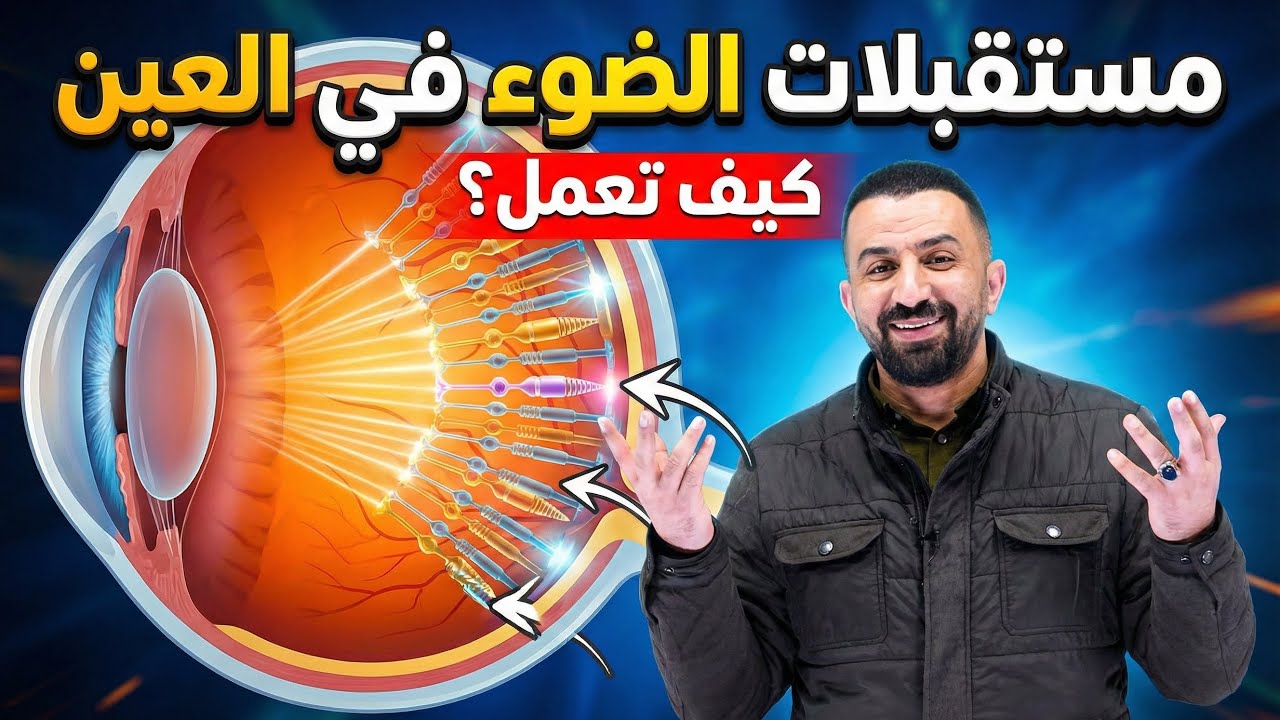 شرح مستقبلات الضوء في العين 👁️ اضمن علامتها بالوزاري! | توجيهي 2008 | د. مصعب القطاوي