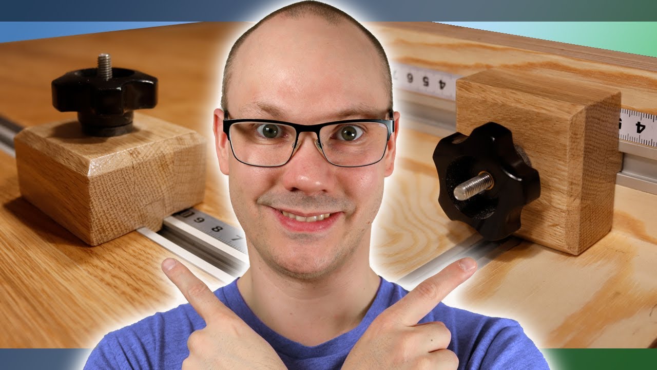 Making an elegant T-track stop block for the miter saw