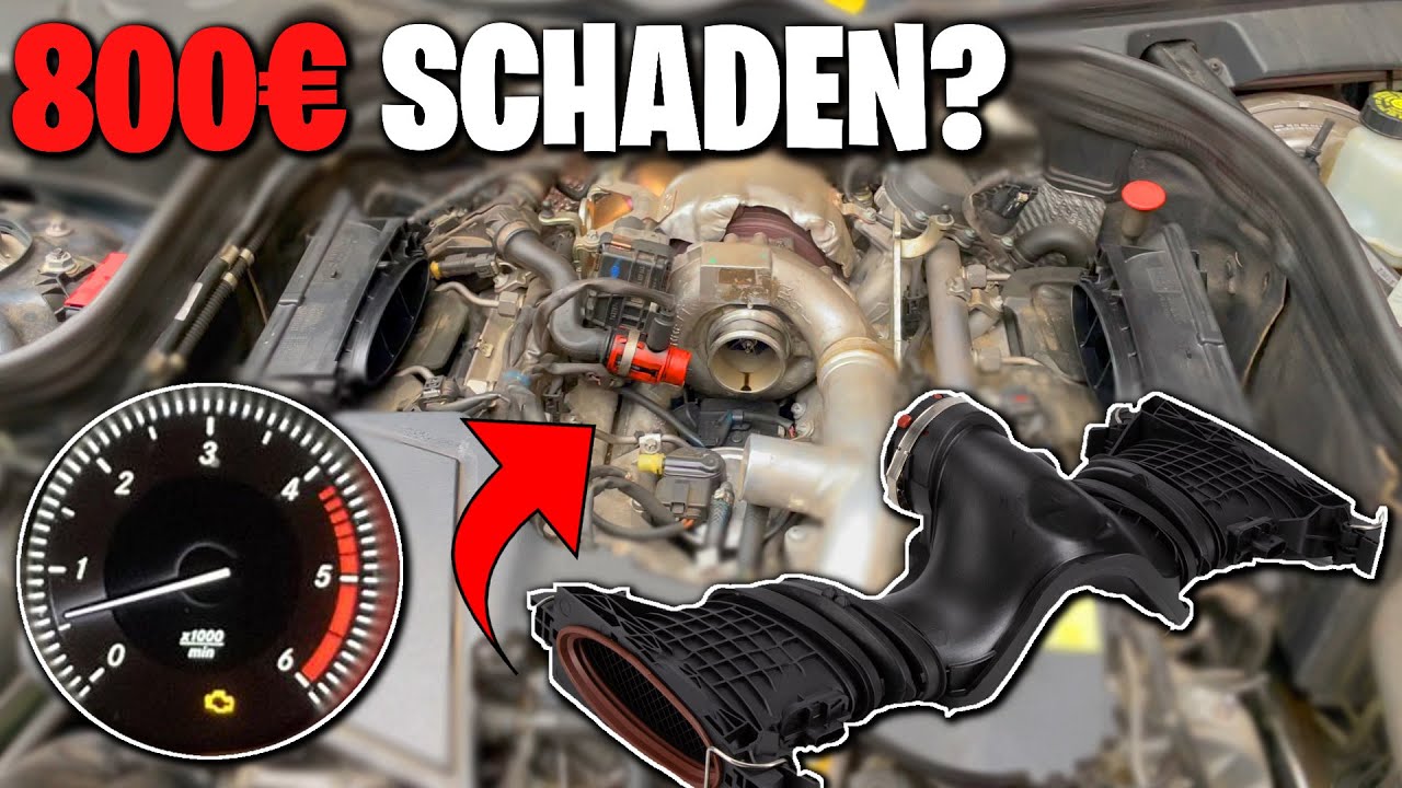 800&euro; Schaden an der E-Klasse W212 E350 | OM642 Luftmassenmesser Fehler!