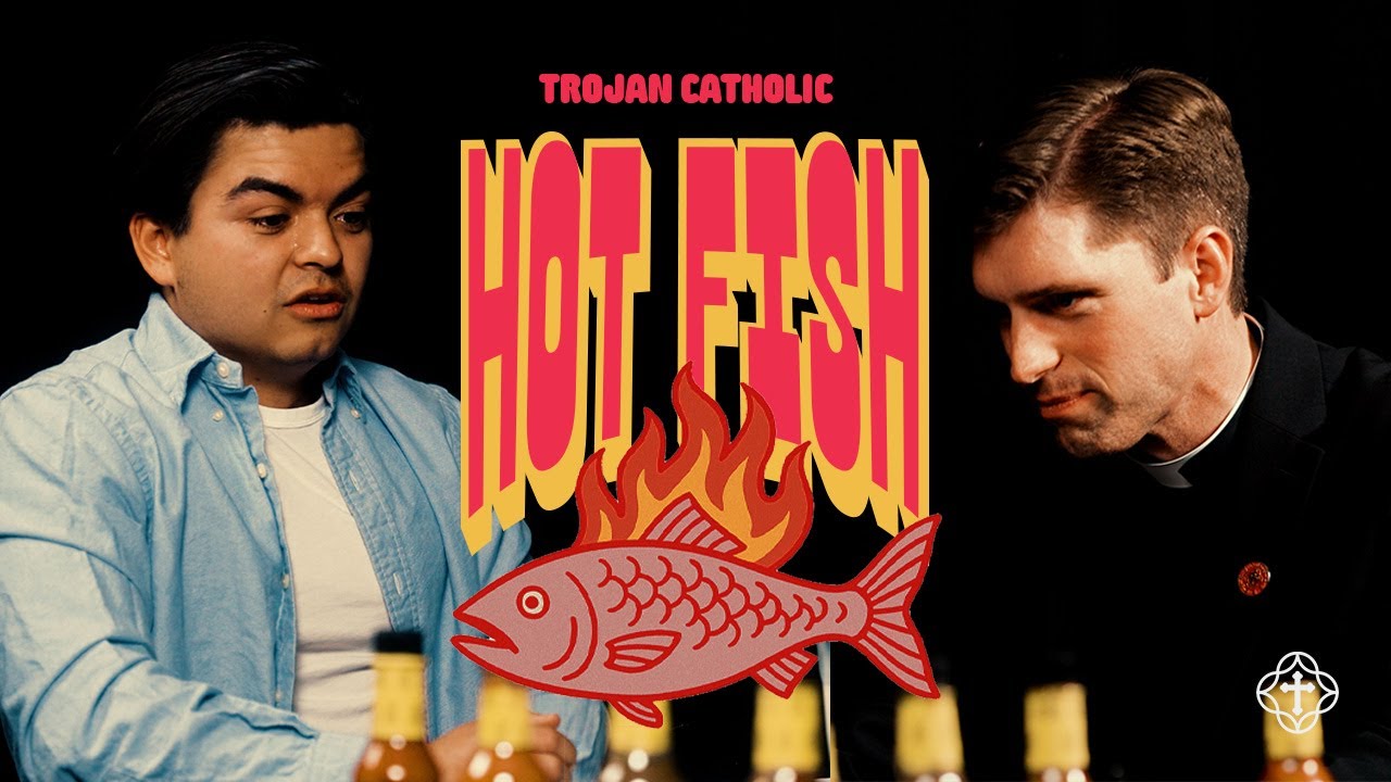 Hot Fish | Hot Ones Challenge Lent Edition | Trojan Catholic