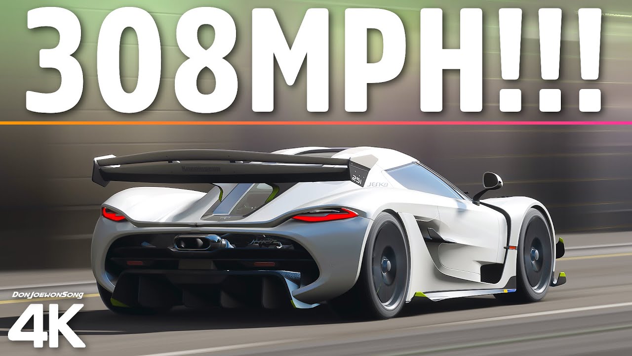 Forza Horizon 5 - The FASTEST Car In The Game?? 308MPH!! Fully Upgraded Koenigsegg Jesko