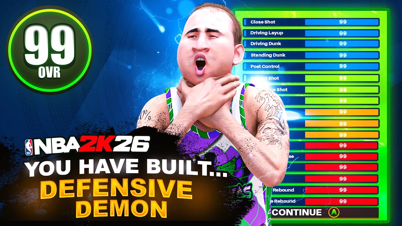 Сборка 6'9 DEFENSIVE DEMON — блокирует счёт 1-5! NBA 2K26 Ultimate Switchable Lockdown Build!