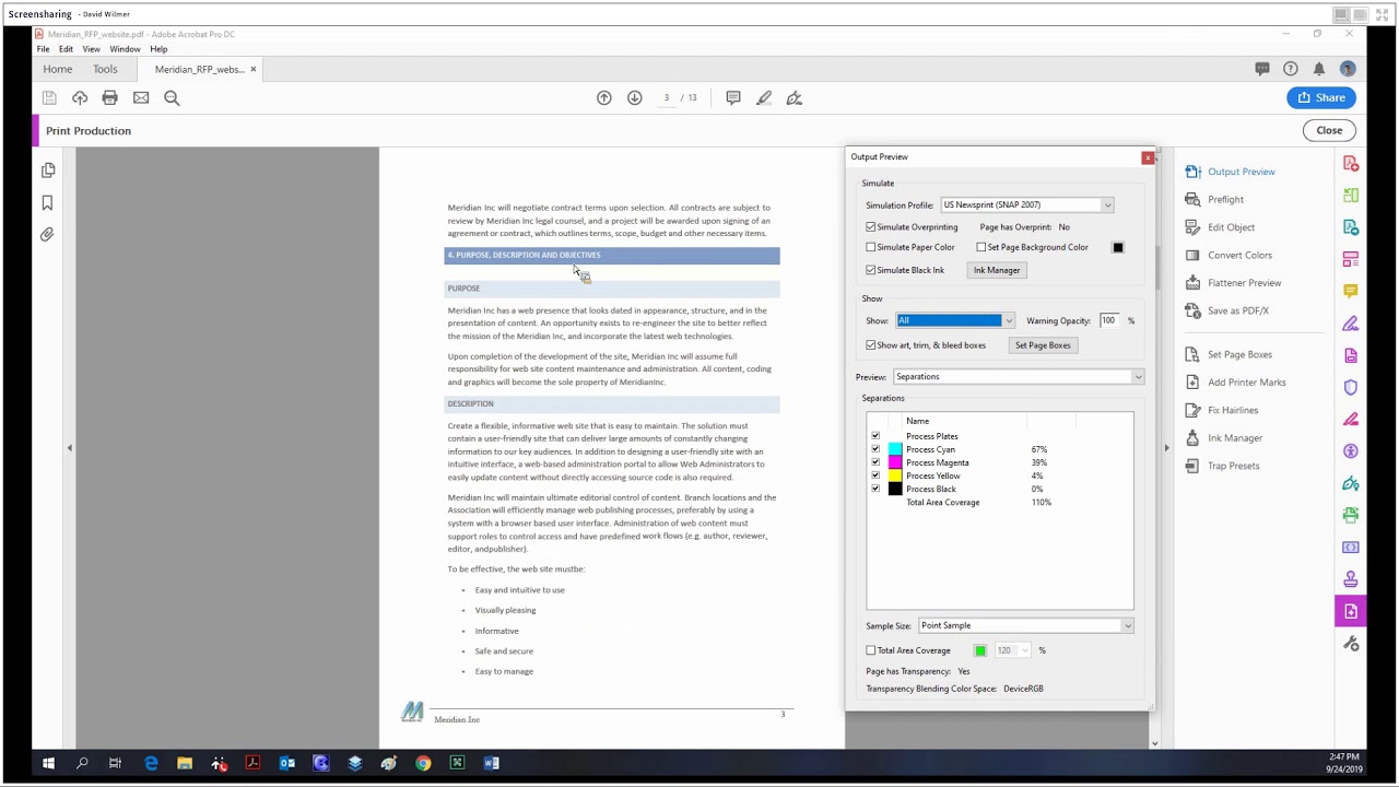 Adobe Acrobat Pro DC Tutorial 27 - Print Production, Part 1