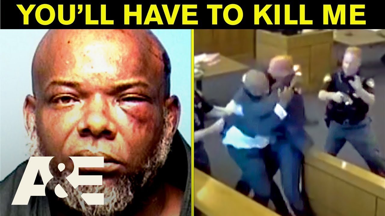 6&rsquo;3&rdquo;, 300-Lb Defendant Taken Down With a Taser After Fighting Deputies in Courtroom | Court Cam