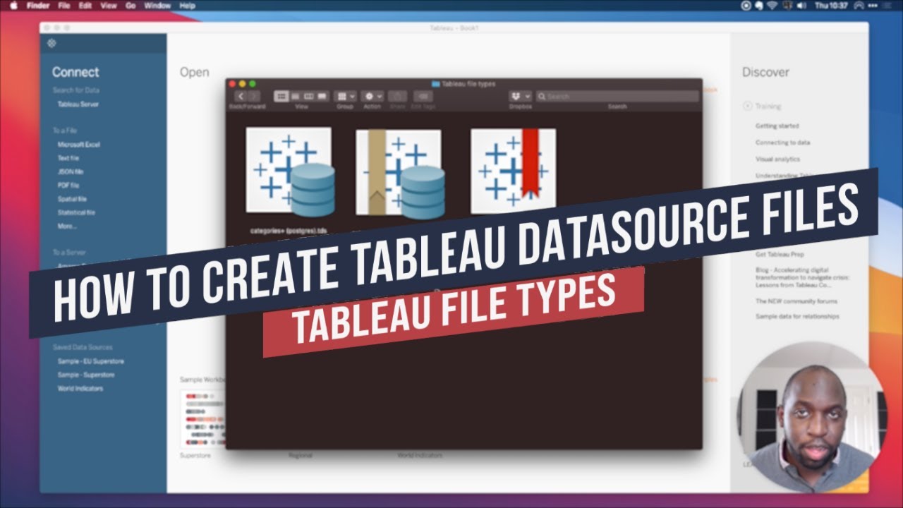 How to create a TDS & TDSX file in Tableau: Saving a data source: Tableau File Types Part 2