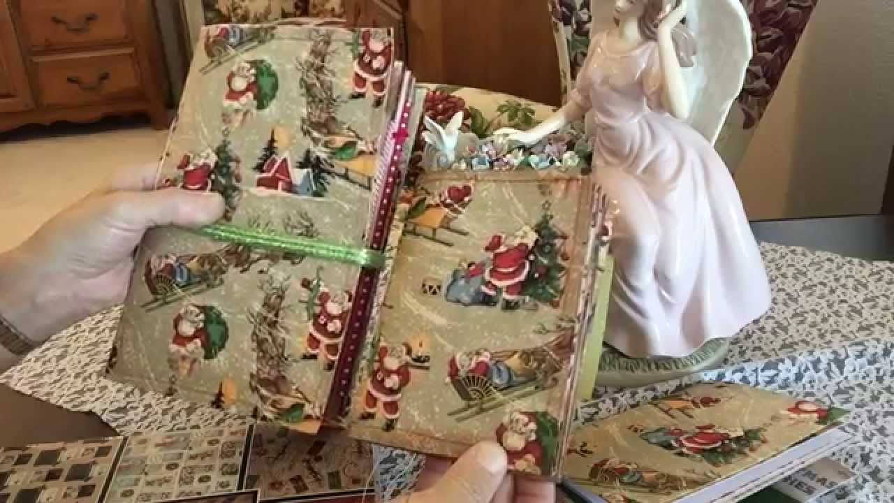 Christmas Junk Journal made from a 9x12 envelope #junkjournals
