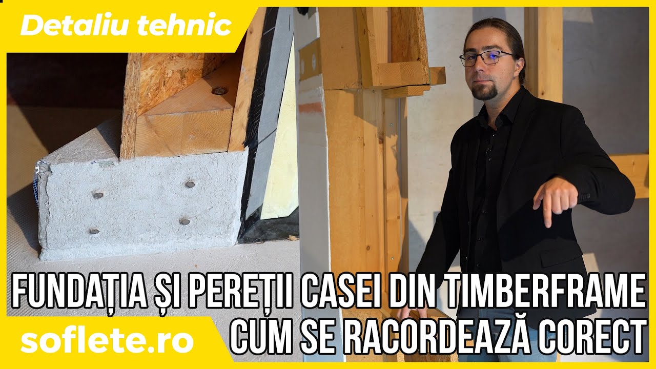 Un detaliu tehnic: cum se racordează pereții timberframe de fundații