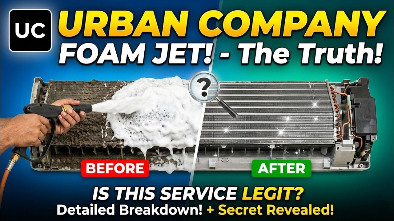 Urban Company AC Service | Best AC Service | Foam jet AC Cleaning #urbancompany #airconditioner 2025