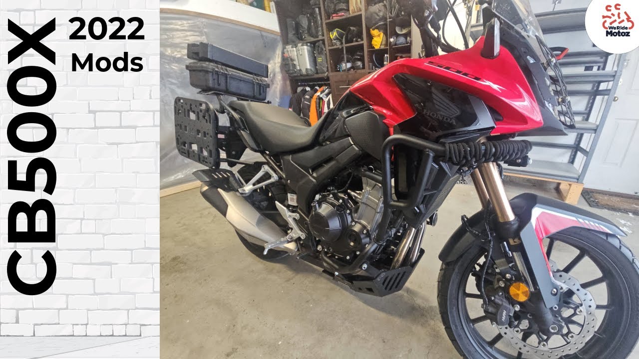 2022 CB500X First round of Modifications
