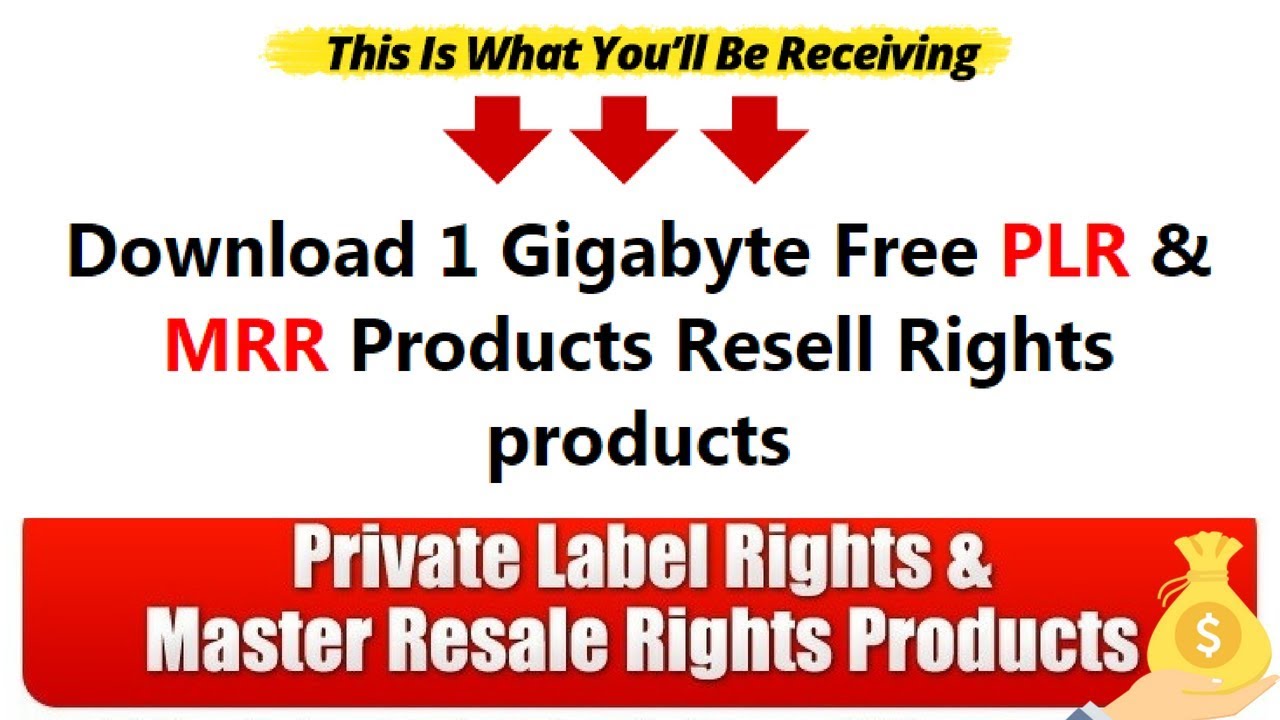 Download 1 Gigabyte Free PLR & MRR Products Resell Rights products