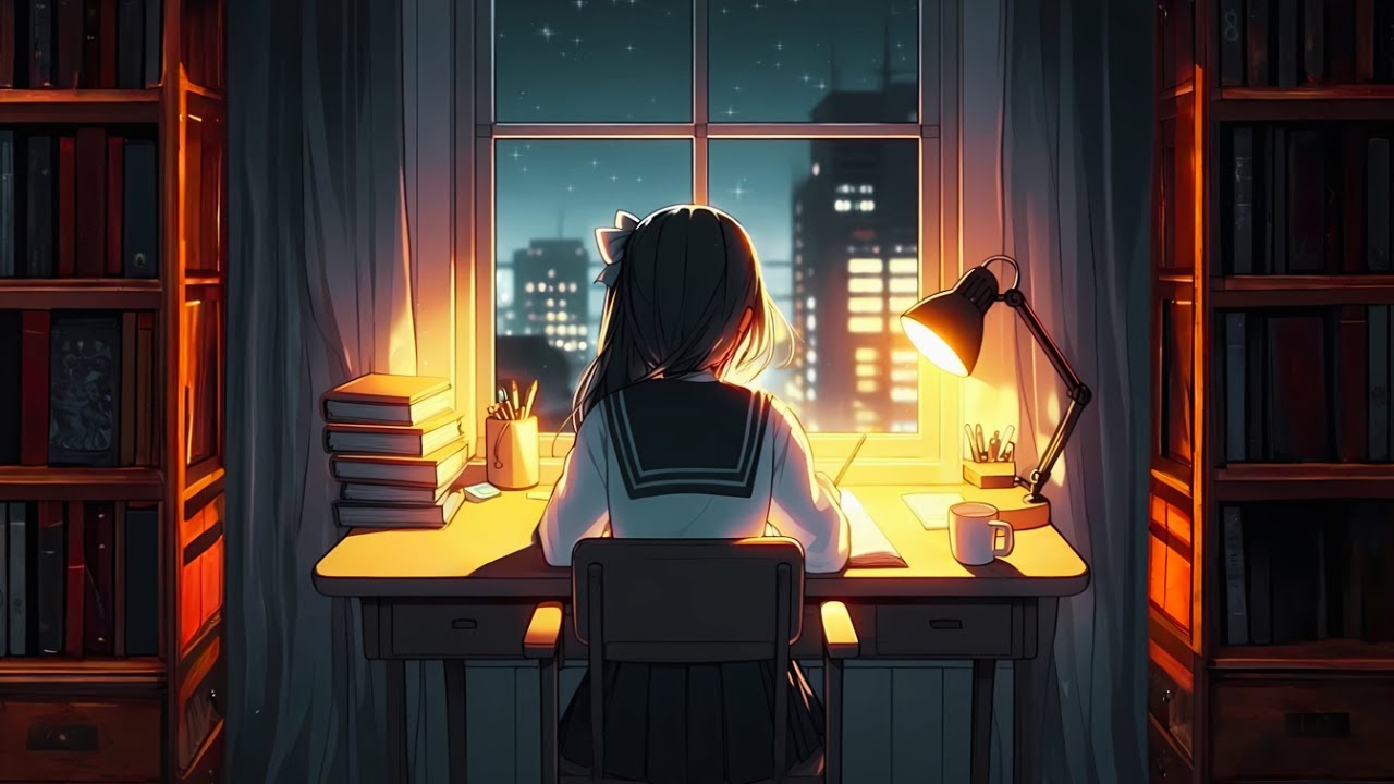 Don't Give Up Yet...💡 Late Night Study with Soft Rain & Anime Lofi (3 Hours)