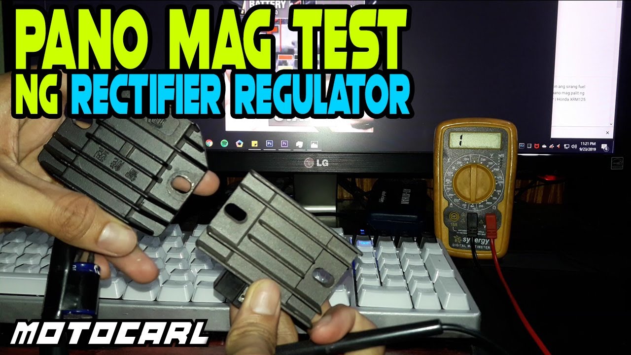 How to test a rectifier regulator using multi tester | Honda XRM125