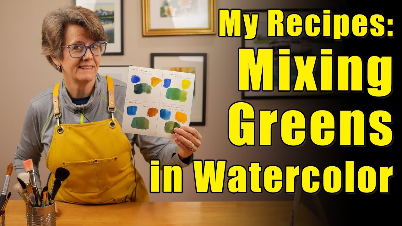 Mix Beautiful Greens in Watercolor | 42 Recipes!