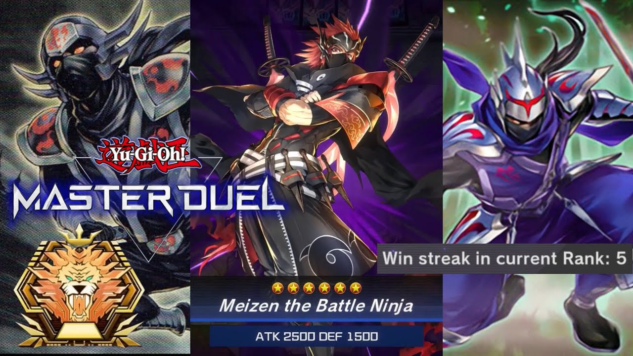 The New Ninja Structure Deck is so Fun | Combos and Guides | 5 winstreaks on Master Rank.