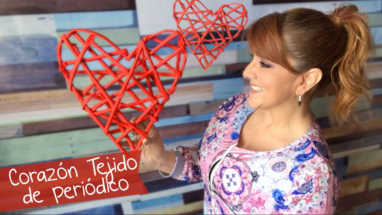 Corazón Tejido de Periódico :: Chuladas Creativas